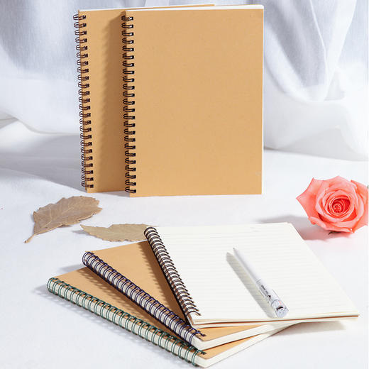 齐心 C4161 纯时代双螺旋装订本 B5 60张 线圈笔记本双铁圈记事本记事簿 商品图3