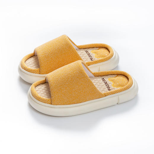 亚麻拖鞋女夏天居家棉麻厚底踩屎感麻拖家用室内春秋季男静音 商品图7