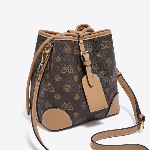 Safiya/索菲娅2022新款印花腋下水桶包单肩包包女斜挎包手提女包 SF9140024Y 商品图2