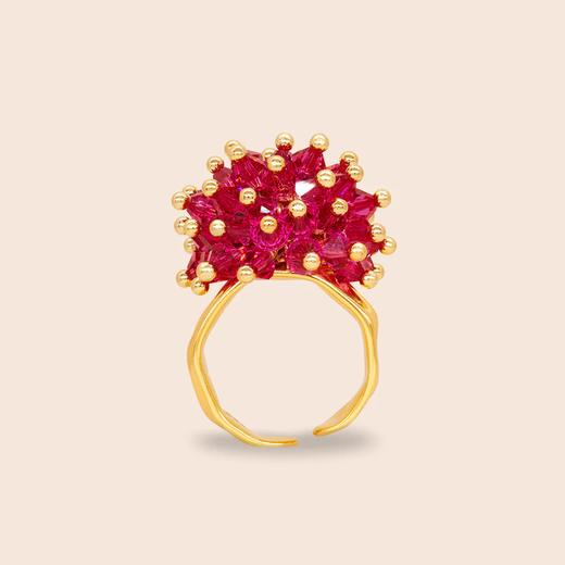 订购6周到｜Annele-Garden Rose-玫红覆盆子 戒指［芬兰设计师］ 商品图1