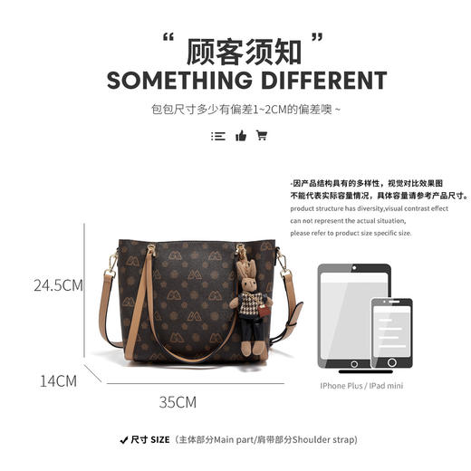 Safiya/索菲娅包包2022新款印花托特包单肩包女式斜挎包手提女包 SF9140016Y 商品图8