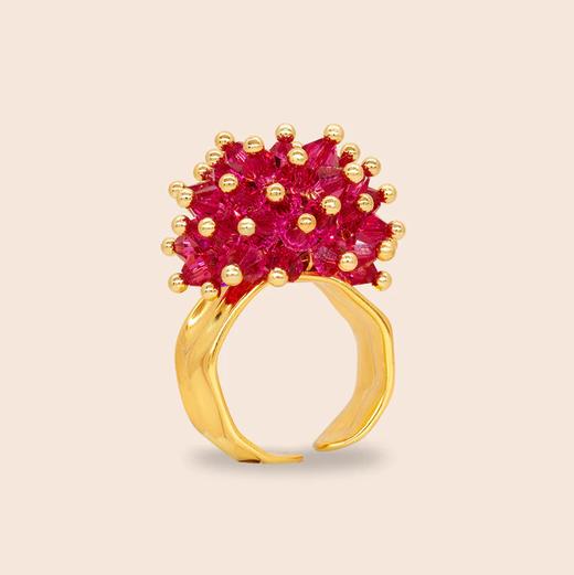 订购6周到｜Annele-Garden Rose-玫红覆盆子 戒指［芬兰设计师］ 商品图2