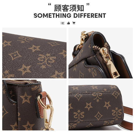 【立减30元】Safiya/索菲娅包包2022新款印花信封包百搭单肩包女式斜挎包女包 SF9158015Y 商品图6