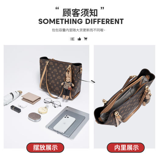 Safiya/索菲娅包包2022新款印花托特包单肩包女式斜挎包手提女包 SF9140016Y 商品图6