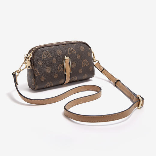 【立减30元】Safiya/索菲娅2022新款印花手机包百搭单肩包女式斜挎包女包 SF9158024Y 商品图8