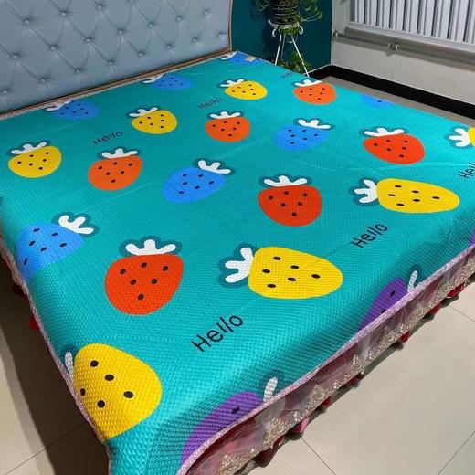 【三层加厚】四季床盖榻榻米双面不掉色裸睡亲肤多用途床盖学生宿舍床单床垫褥子绗缝防滑床盖可机洗 商品图11