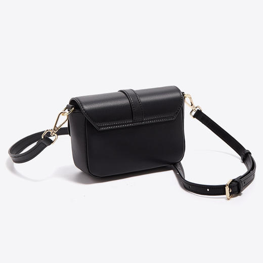 【包包专区】Safiya/索菲娅二层牛皮包包2022新款马鞍包单肩包女式斜挎包女包 SF986004Y 商品图4