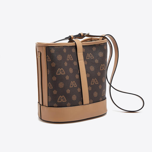 Safiya/索菲娅包包2022新款印花水桶包单肩包女式斜挎包手提女包 SF9140017Y 商品图2