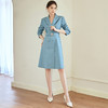 西装连衣裙女夏季职场通勤职业套装裙气质时尚工作服中长款外套ol 商品缩略图3