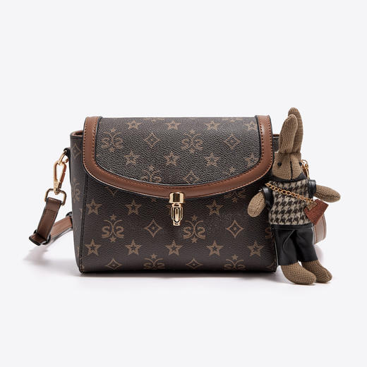 【预热双12】Safiya/索菲娅2022新款印花手机包时尚单肩包包女式斜挎包女包 SF9151022Y 商品图2