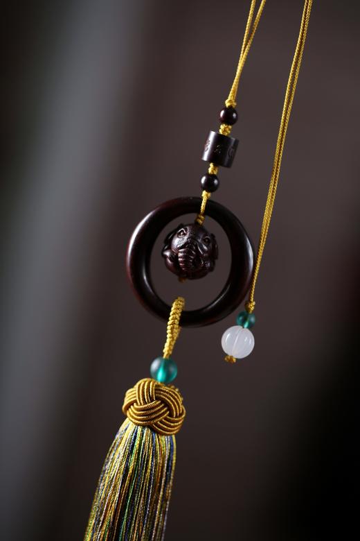 GJXJ0207°安守/平安扣印度小叶紫檀挂件 商品图2