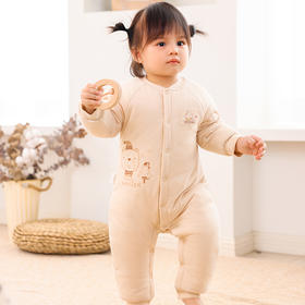 棉果果专柜同款冬季彩棉夹棉铺棉对开连体衣M401722822684