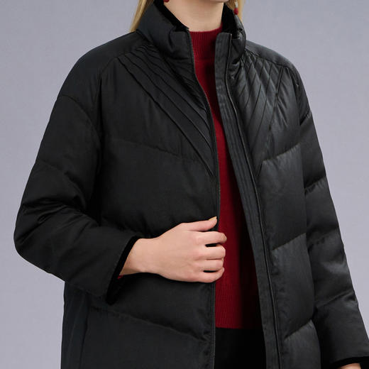 TANGY Collection/天意精品2022年秋冬新品大地呼唤系列莨绸香云纱鹅绒服 商品图3