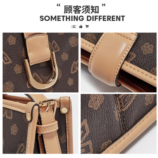 Safiya/索菲娅2022新款印花腋下包单肩包包女式斜挎包手提女包 SF9111004Y 商品图5