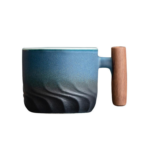 陶瓷清风品茗杯功夫茶具个人单杯简约主人杯陶瓷小茶杯品杯 清风木柄品杯L1d 商品图7