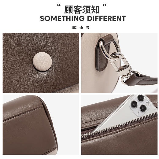 Safiya/索菲娅2022新款百搭枕头包单肩包包女式斜挎包女包手机包 SF900286Y 商品图4