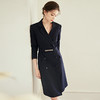 艾尚臣西装领连衣裙子显瘦高级感休闲职业套装女夏季秋季2022新款 商品缩略图4