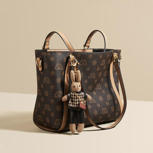 Safiya/索菲娅包包2022新款印花托特包单肩包女式斜挎包手提女包 SF9140016Y 商品图0