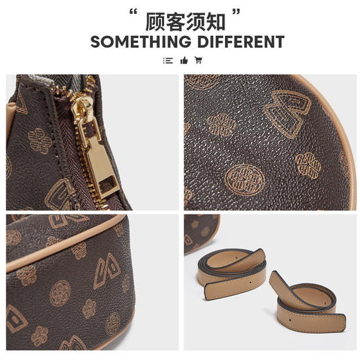 Safiya/索菲娅2022新款印花腋下包单肩包包女式斜挎包手提女包 SF9111006Y 商品图5