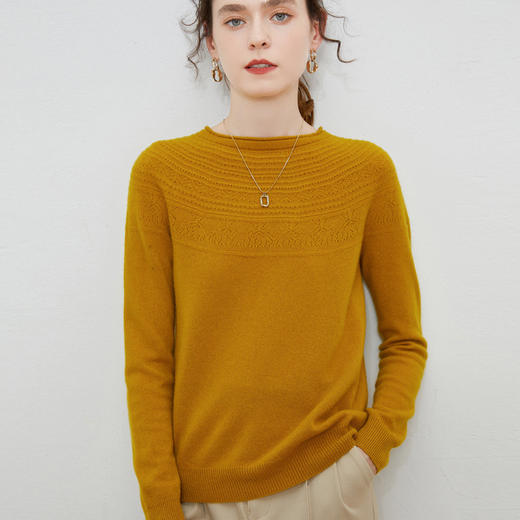 一线成衣圆领/V领/半高领/镂空半高领羊毛衫 商品图2