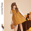littletime女童花朵背心裙秋冬加厚保暖儿童背心连衣裙 商品缩略图3