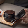 陶瓷旅行便携式快客杯一壶二杯户外小套陶瓷功夫茶具套装防烫 卓越快客杯（禅风白）T1b 商品缩略图5