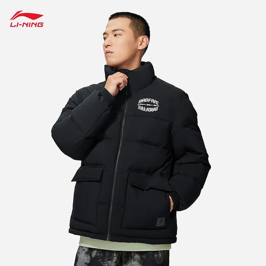 李宁（LI-NING）李宁羽绒服男2022新品反伍BADFIVE鸭绒短款羽绒外套AYMS111 商品图3