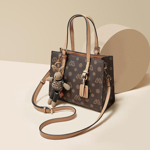 Safiya/索菲娅 印花大容量托特包女单肩包包女式斜挎包女士手提女包2022新款 SF9158002Y 商品图0