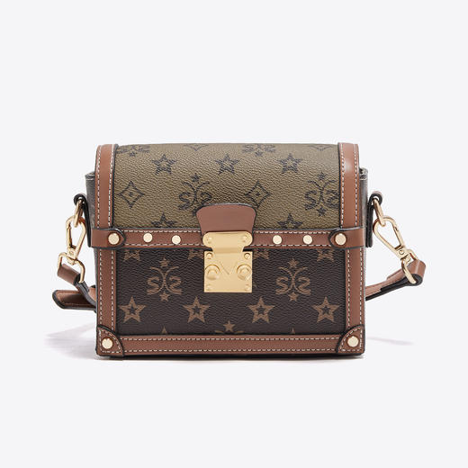 Safiya/索菲娅2022新款印花小方包手机包单肩包包女式斜挎包女包 SF9158011Y 商品图2