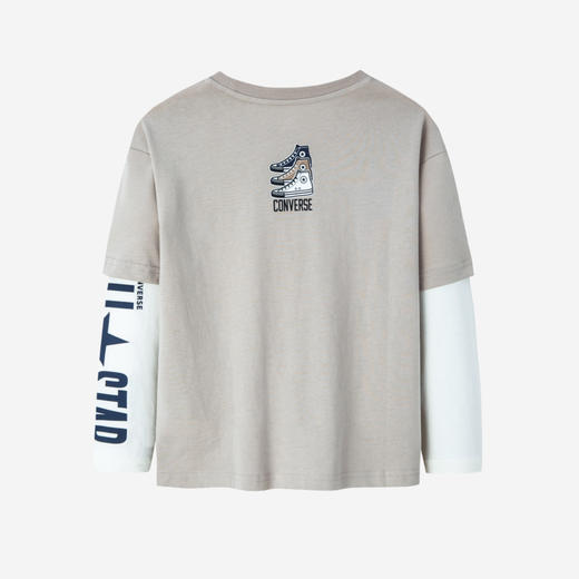 CONVERSE 秋 大童 小童 婴童 长袖T恤 CNVN-LK-D084 商品图1