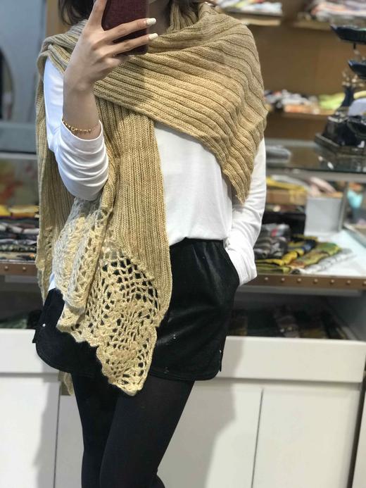 优品堂【圆舞曲】毛线勾花🌸围巾、披肩两用 商品图10