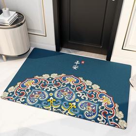 新中式家用进门地垫入户门大门防滑门垫玄关客厅脚踏垫中国风地毯