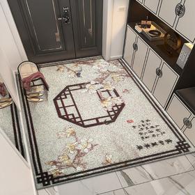 新中式PVC丝圈地垫门垫入户玄关地毯蹭土脚垫防滑可水洗