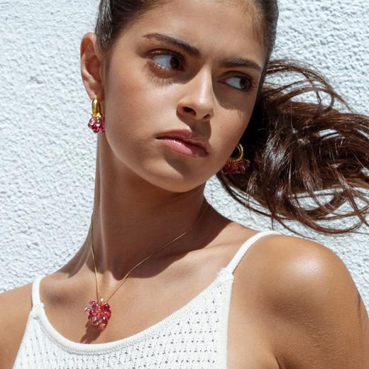 订购6周到｜Annele-LOVE-红色 耳环［芬兰设计师］ 商品图4