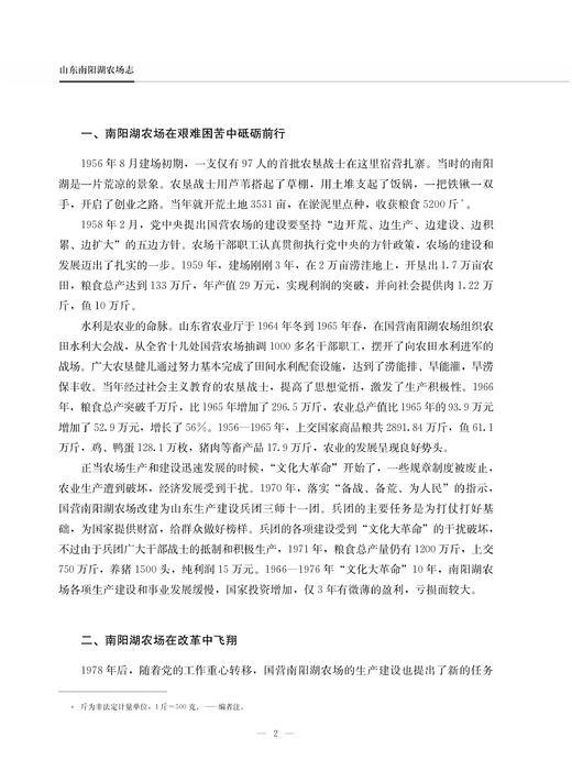 山东南阳湖农场志 9787109225930 山东 南阳湖 农场志 农场 中国农垦农场志丛 农垦 商品图2