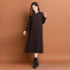 气质针织连衣裙，半高领洋气毛衣裙CC-10-1938 商品缩略图3