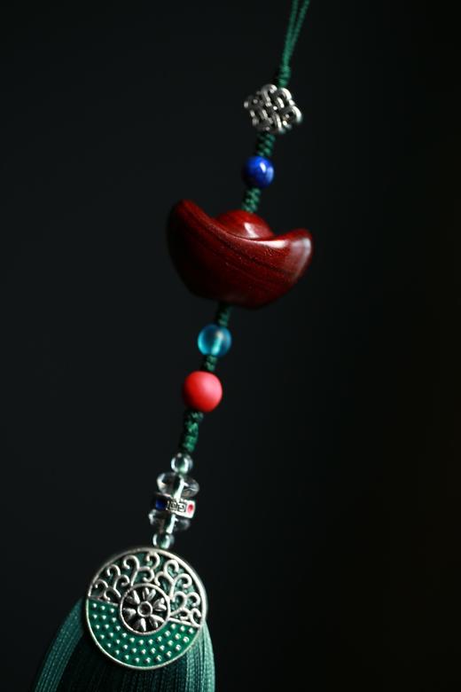 GJXJ0274°千金运紫檀元宝挂件 商品图3