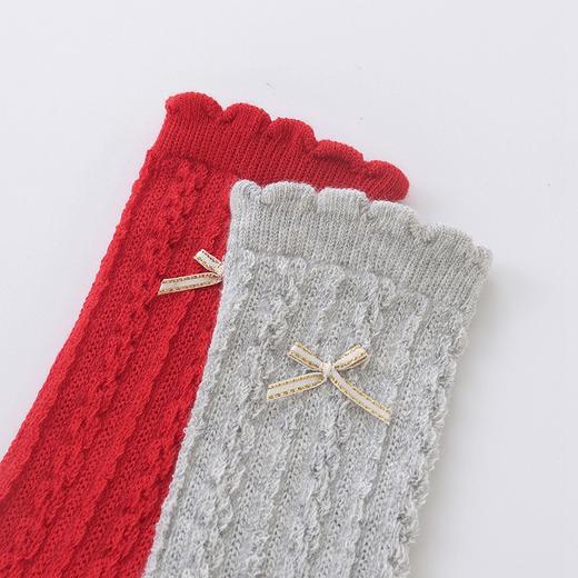 英氏儿童长筒袜女宝宝膝下袜子2双装松口袜YIWHJ02131A YIWHJ02130A 商品图1