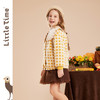littletime女童毛绒外套加厚2022秋冬装新款儿童翻领格子保暖上衣 商品缩略图3