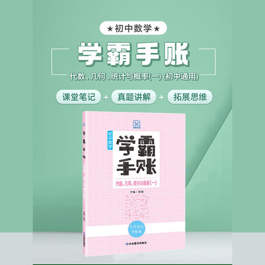 学霸手账 初中数学——代数、几何、统计与概率（一） 商品图1