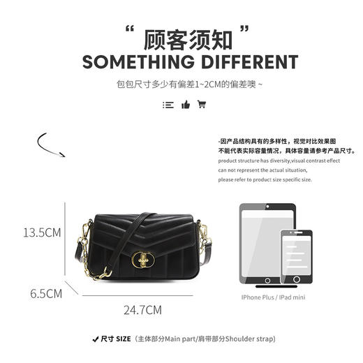 【直播秒杀】Safiya/索菲娅二层牛皮2022新款腋下包单肩包包女斜挎包手提女包 SF953008Y 商品图5