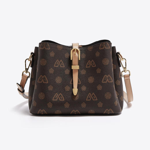 Safiya/索菲娅2022新款印花水桶包时尚单肩包包女式斜挎包女包 SF9140021Y 商品图1