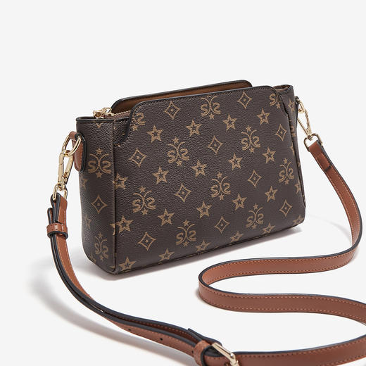 【立减30元】Safiya/索菲娅包包2022新款印花信封包百搭单肩包女式斜挎包女包 SF9158015Y 商品图2