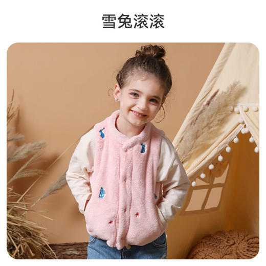 【秒杀】ibaby×outlast太空科技恒温抗静电牛奶绒立领马甲 商品图6