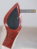 skp奢品牌代工厂定制——秋冬8cm气质尖头高跟短靴高跟鞋 上脚如3厘米左右脚感 【头层胎牛皮+内里全包羊皮】柔软舒服透气 防滑耐磨 尖头显气质显瘦显腿长！气质黑、优雅白两色 商品缩略图9