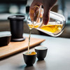 双层玻璃快客杯一壶三杯旅行功夫茶具便携式茶壶套装户外泡茶小型 悦客快客杯（黧黑）U1a（言调） 商品缩略图6
