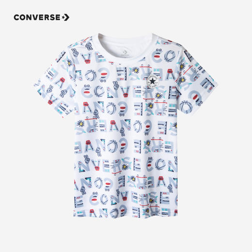 CONVERSE 匡威  夏 大童小童 短袖T恤 CNVB-TE-C477 商品图0
