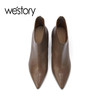 westory2022年秋冬新款尖头通勤高跟鞋短靴82491 商品缩略图3