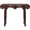 清 红木绳纹玉璧书卷式琴桌 商品缩略图5
