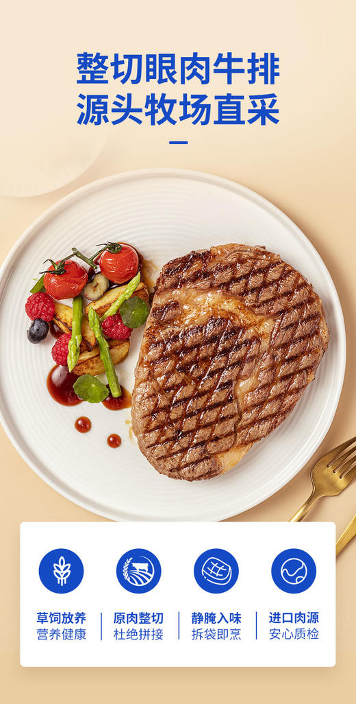 【积分兑换商品，勿拍】牛排5袋 商品图1